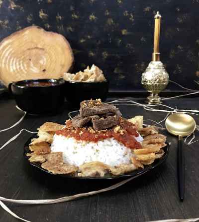 Traditional Egyptian Meat Fatta with Garlic and Vinegar – Eid Al Adha Feast