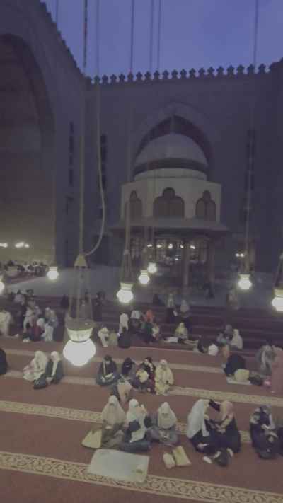 Before Eid Prayer at Sultan Hassan Mosque