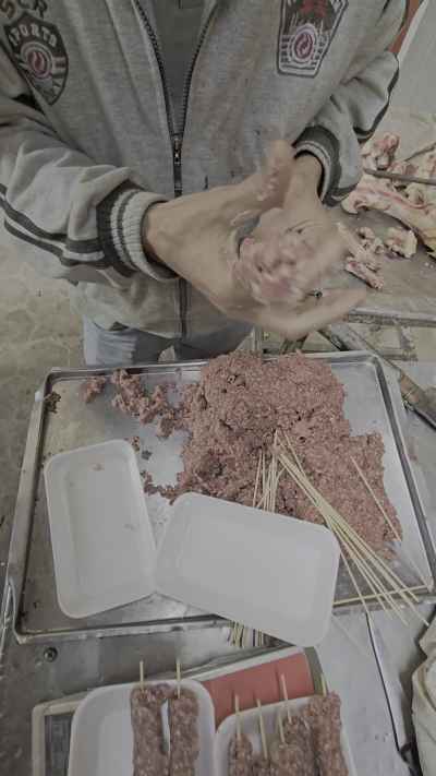 Traditional Kofta Making Before Eid al-Adha