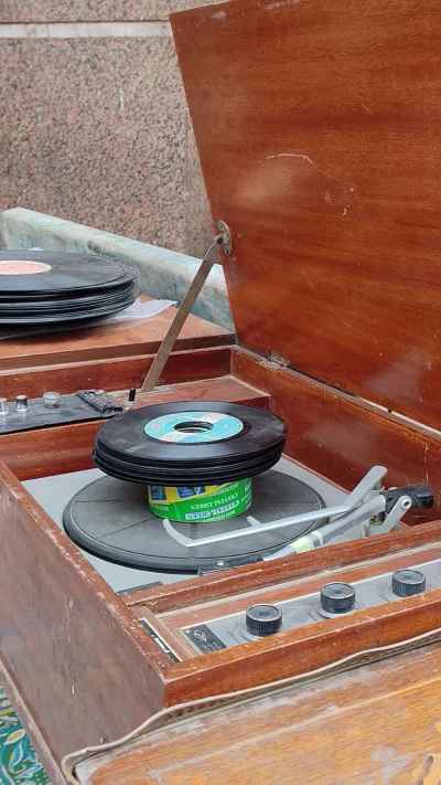 Vintage Gramophone and Stereo Collection at Diana Market, Downtown Cairo
