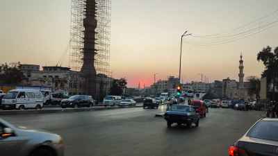 Sayeda Aisha Square and Bridge Before Demolition, Cairo