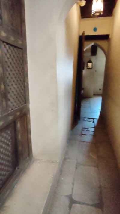 Historic Corridor with Mashrabiya Door, Gayer-Anderson Museum Cairo