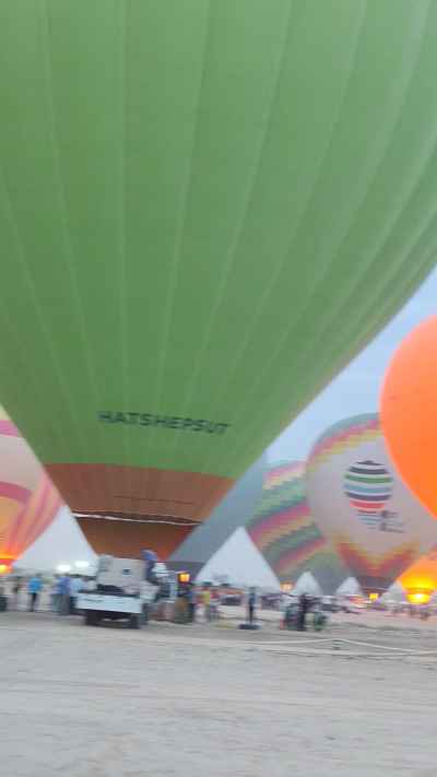 Hot Air Balloons Launch at Dawn, West Bank Luxor
