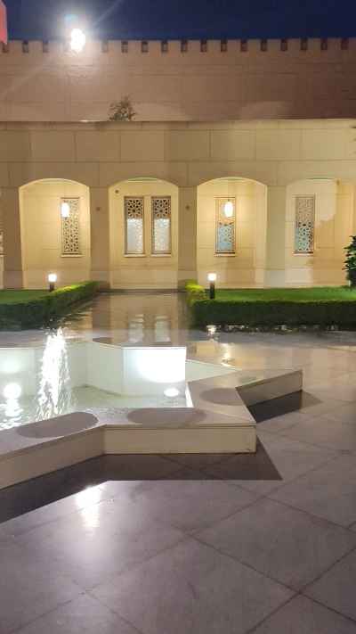 Cairo Opera House Inner Courtyard Star Fountain Night