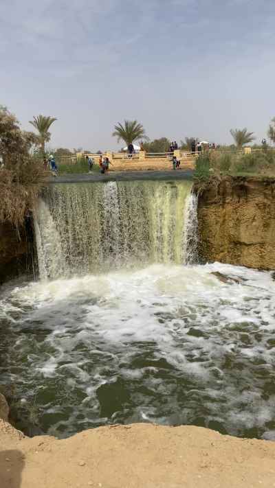 Wadi El Rayan Waterfalls in Full Flow