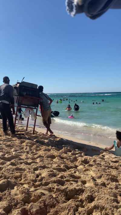 Roasted Sweet Potato Vendor on the Beach in Marsa Matrouh, Egypt
