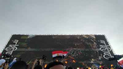 Egyptian Fans at Fan Zone, Egypt vs Argentina Match