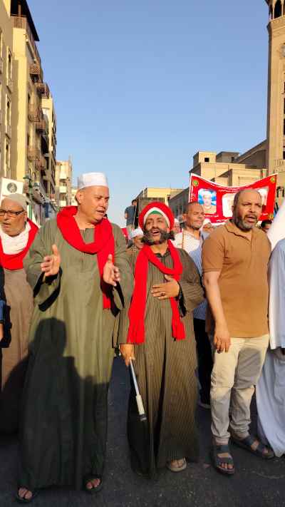 Sufi Groups Singing During Hijri New Year March Cairo