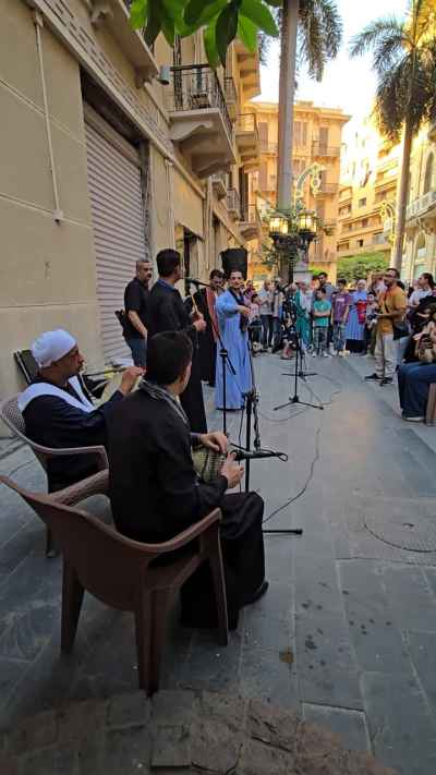 Street Music Performance, Al-Sharifeen Street Downtown Cairo