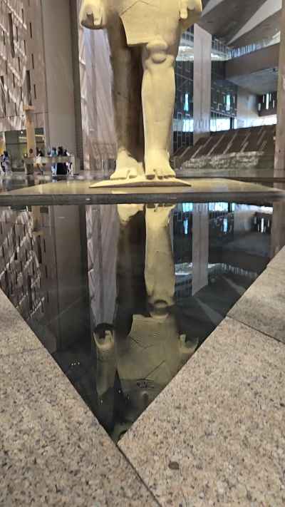 Ramesses II Statue & Reflection, Grand Egyptian Museum