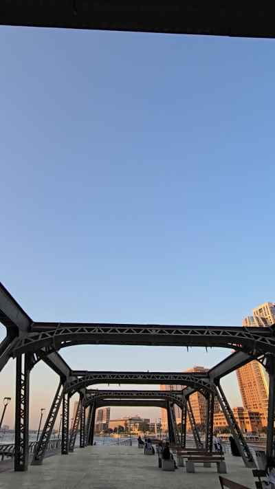 Zamalek Nile Promenade Steel Structure, Cairo