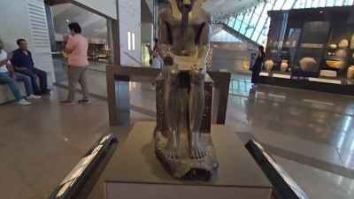 Ancient Egyptian Statue Display, Grand Egyptian Museum