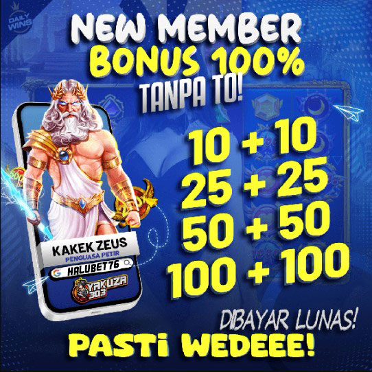 Bonus New Member 100% Dapat Claim Berapapun Kemenangan Dibayar Full Oleh Admin Slot Gacor