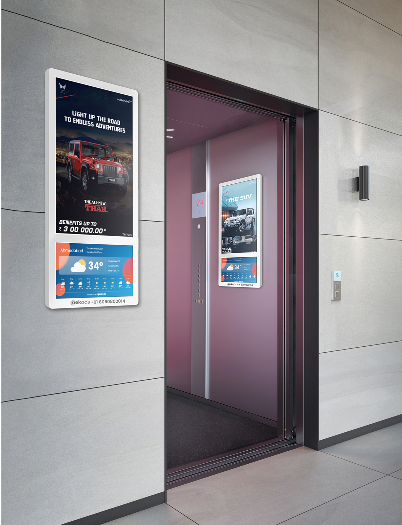 Elevator Screen Display