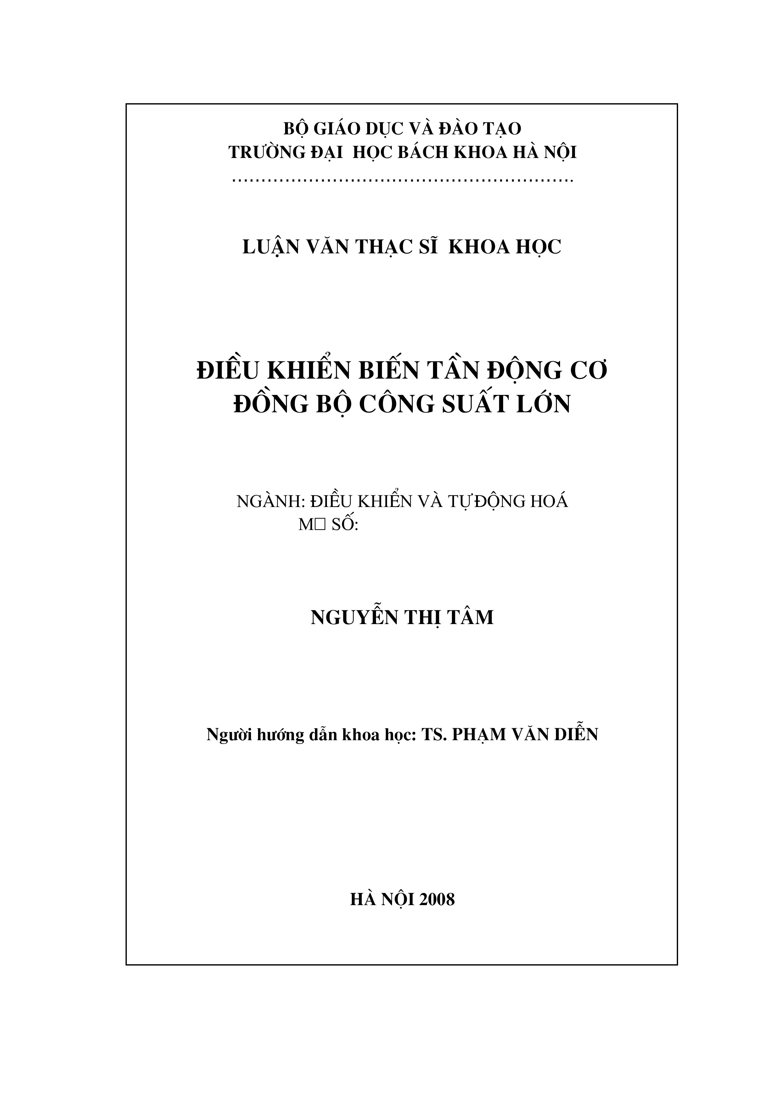 Điều khiển tần số động cơ đồng bộ công suất lớn