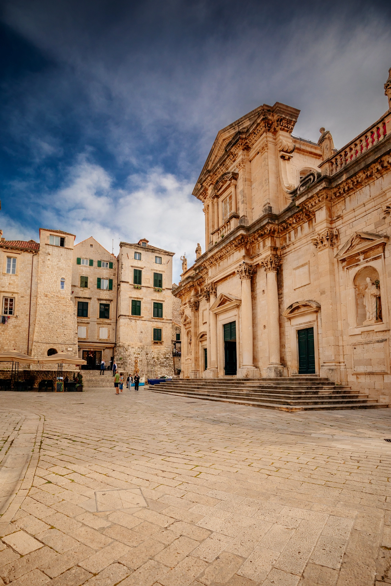 Courtyard Scene in Dubrovnik’s Old Town