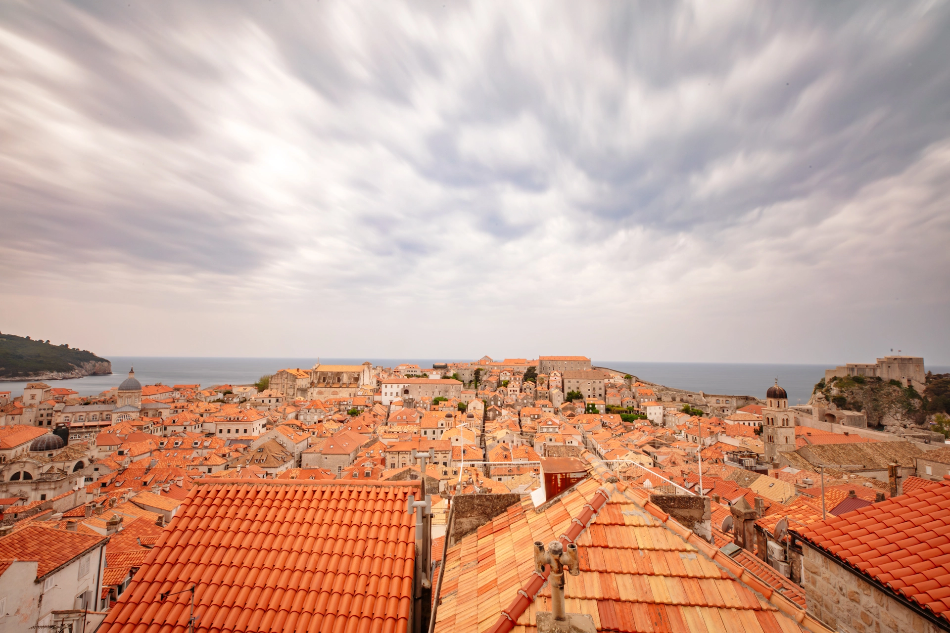 View of Dubrovnik’s Orange Rooftops