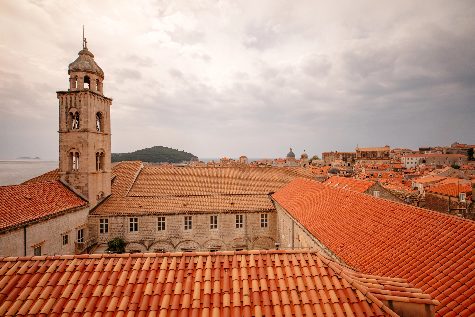 View of Dubrovnik’s Orange Rooftops