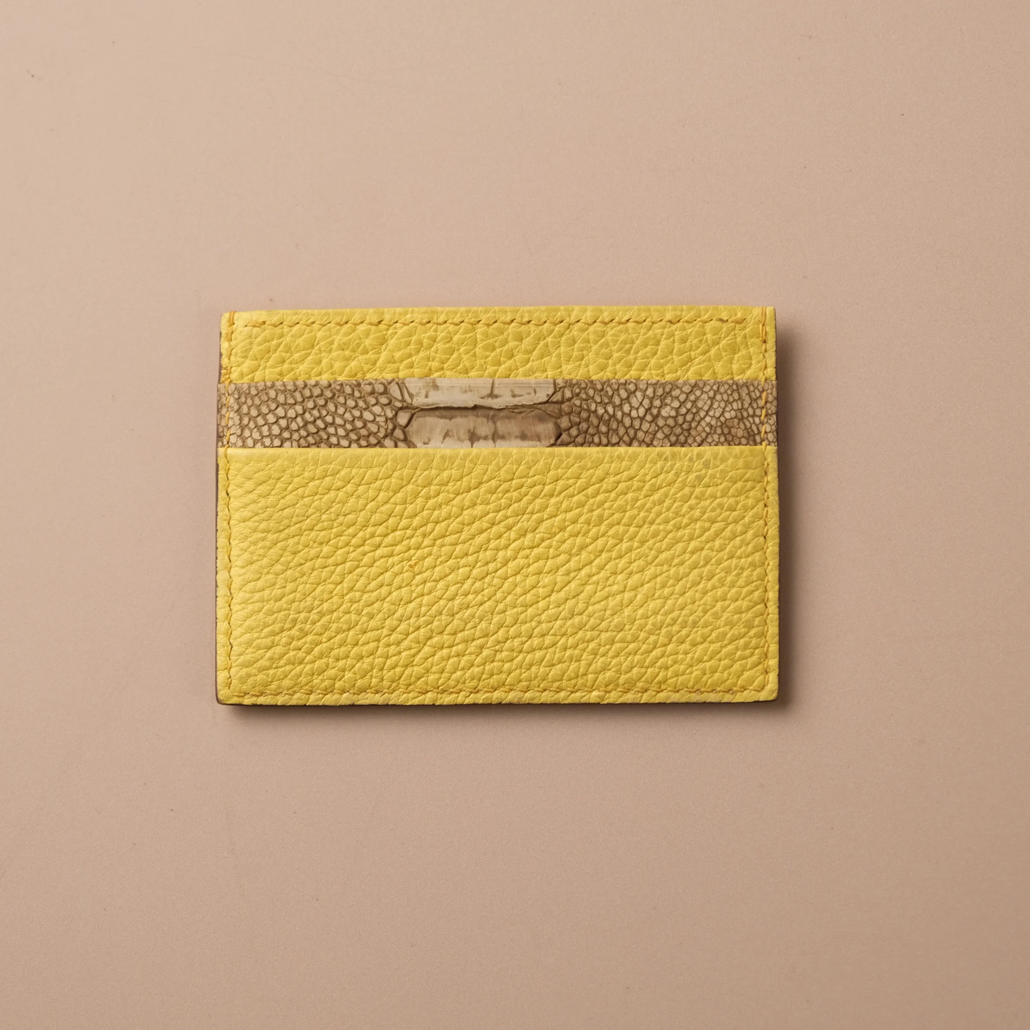 Ảnh Studio Card holder da Exotic - Kỳ đà - Cá sấu - Đà điểu hàng sẵn - Koi Leather