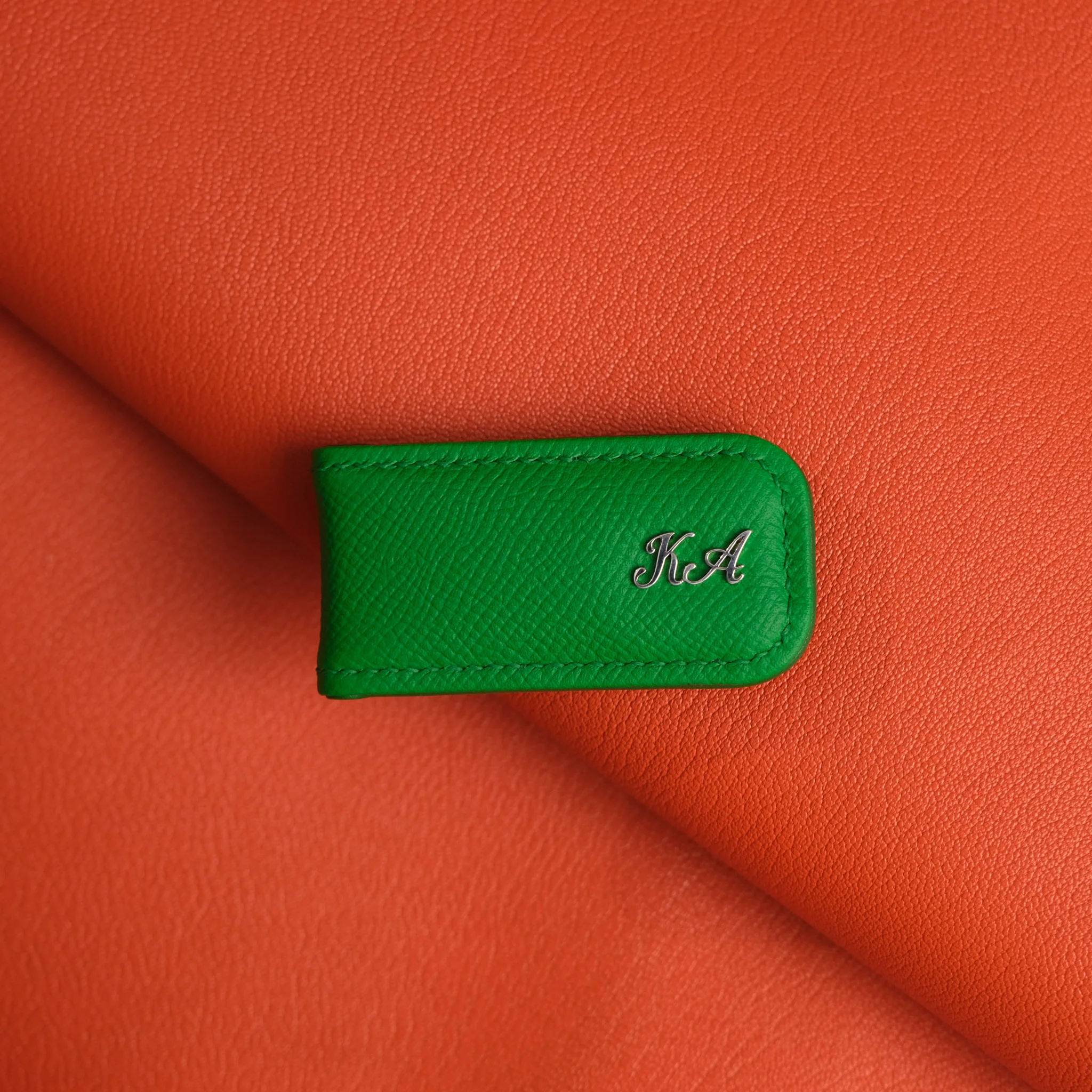 Ảnh Studio Money Clip Xanh - Koi Leather