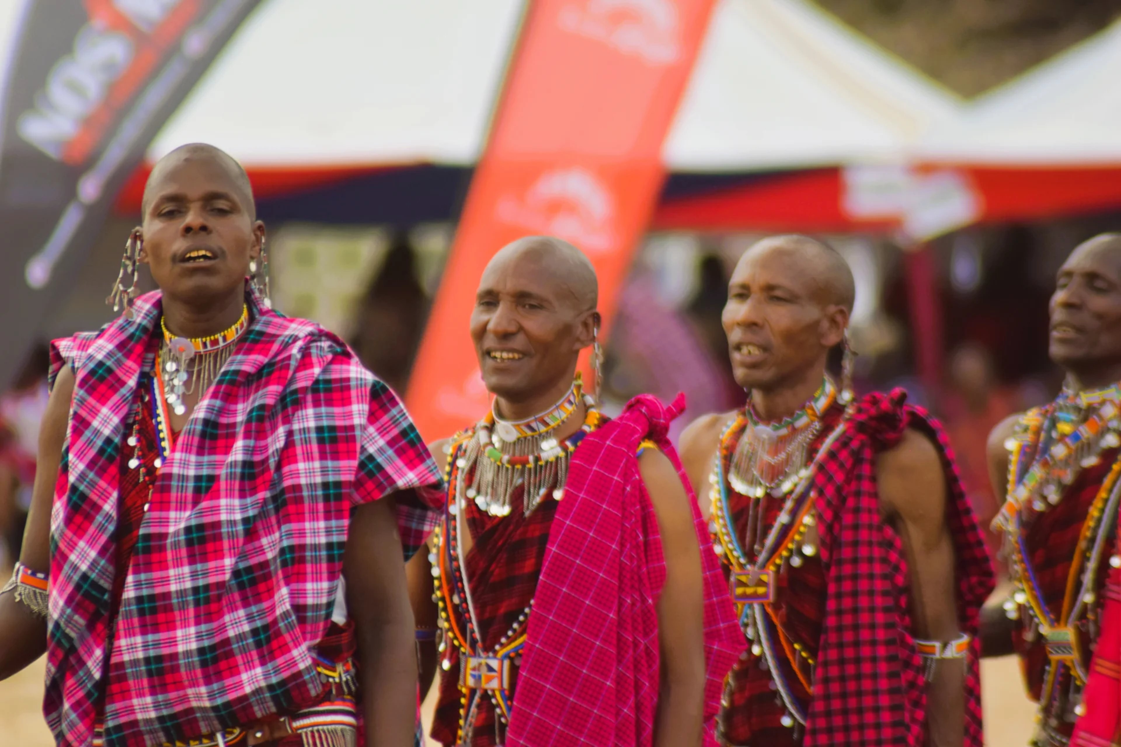 Maasai dance performance for guests