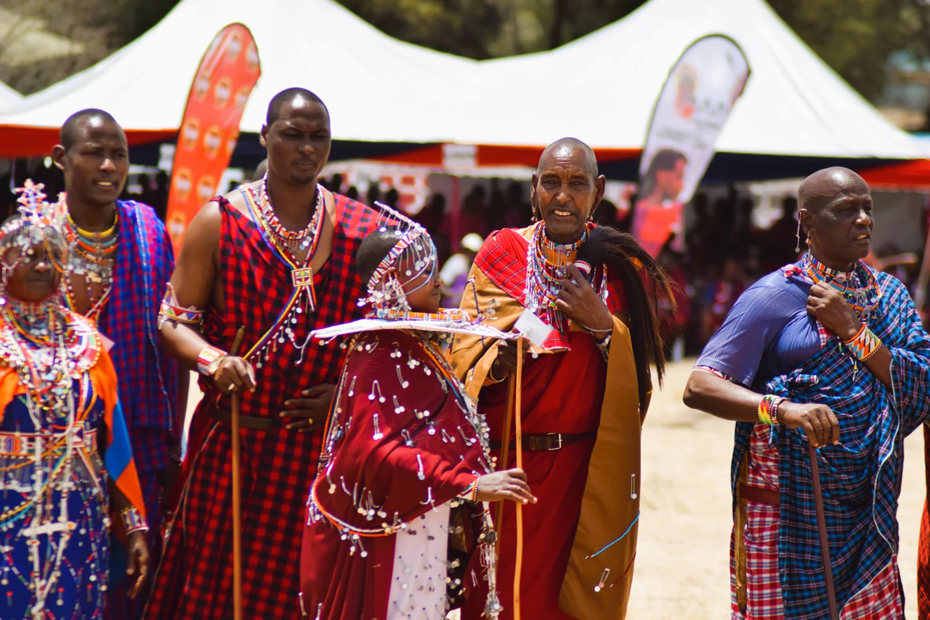Maasai jumping dance performance