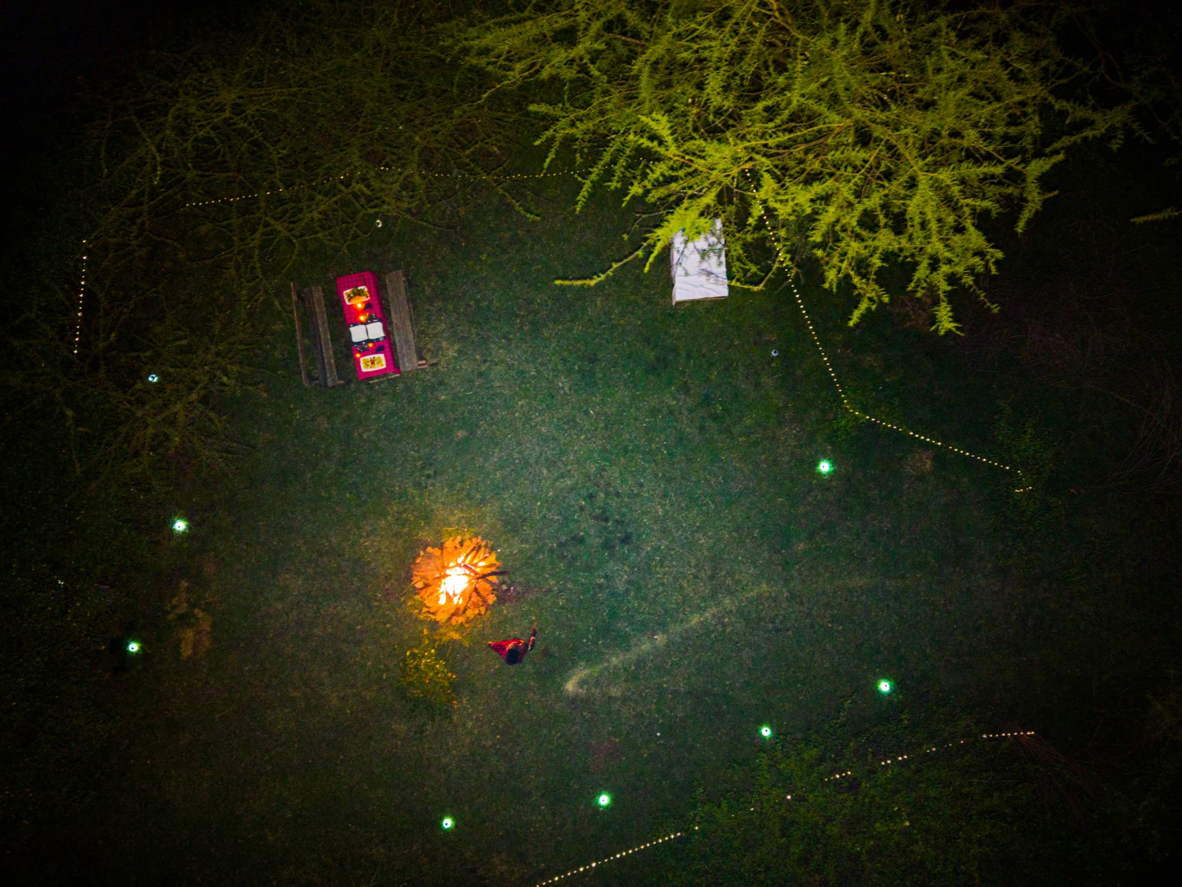 Private bush dinner setup at Kitumo Mara