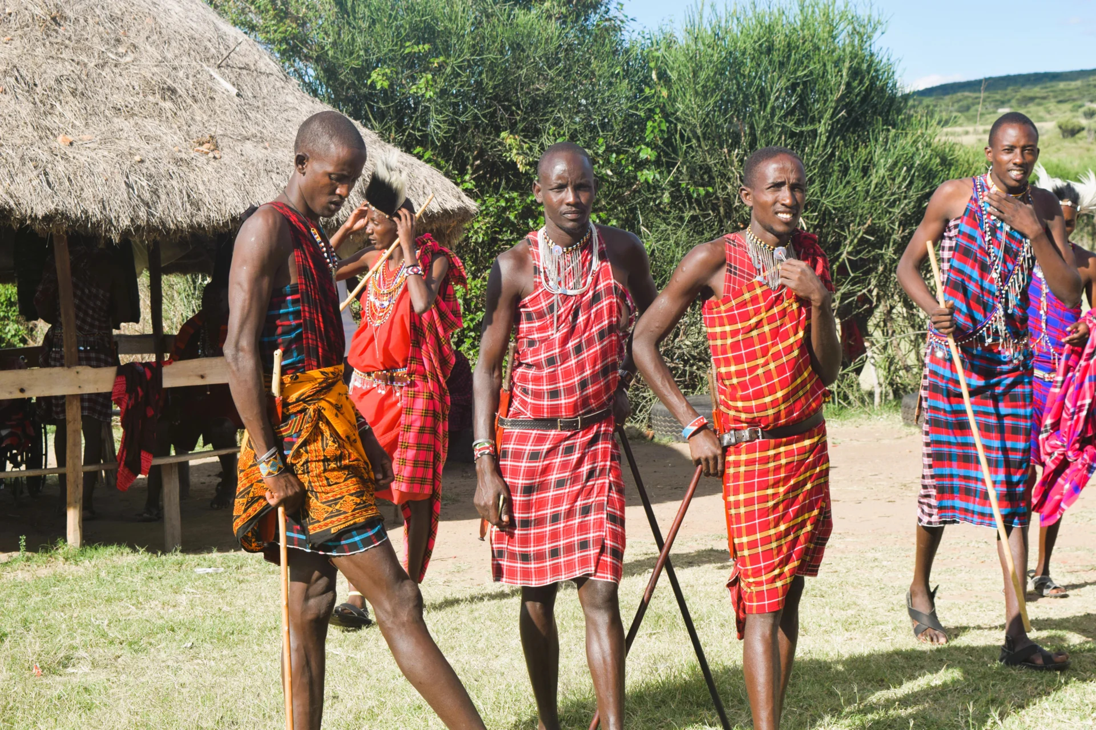 Welcome view at a Maasai village near Kitumo Mara