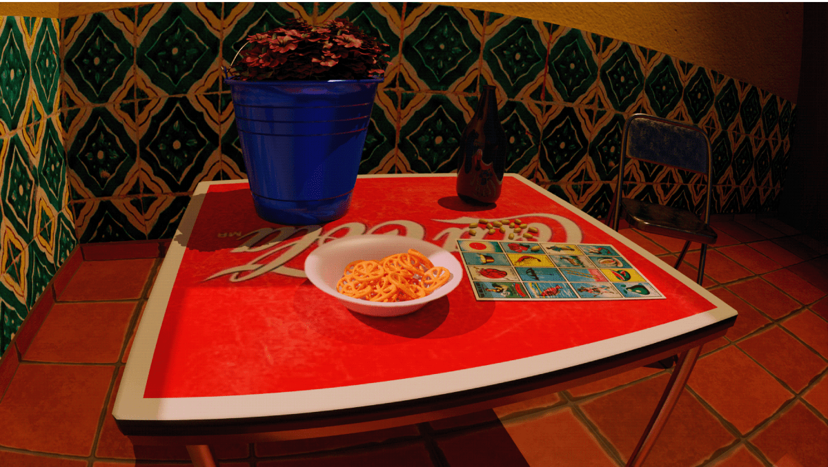 estudio de objetos no identificados, la tragerdia: escena de un crimen, patio soto