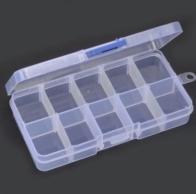 10 grid component box