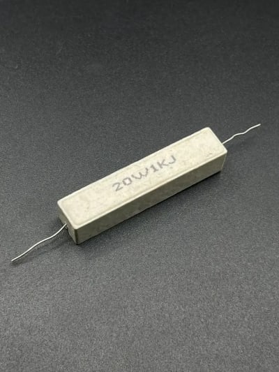 1K 20W 5% Ceramic cement resistor