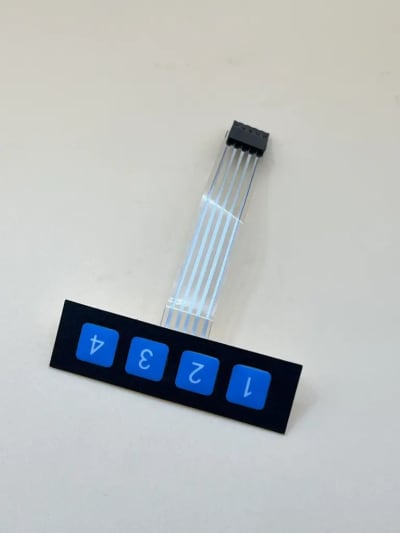 1X4 membrane matrix keypad