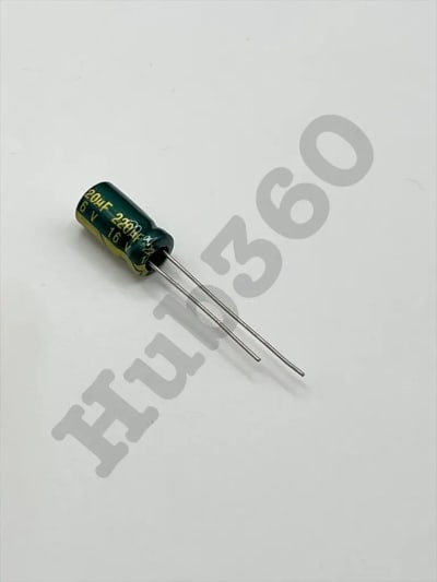 220uf 16V electrolytic capacitor