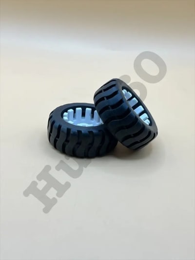 43MM N20 D-axis rubber tyre