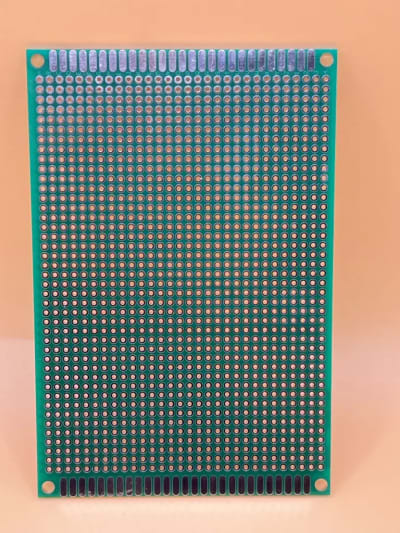 8cmx12cm double sided fiberglass PCB veroboard/stripboard