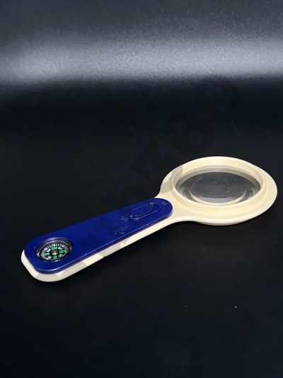 Big magnifying glass with light
