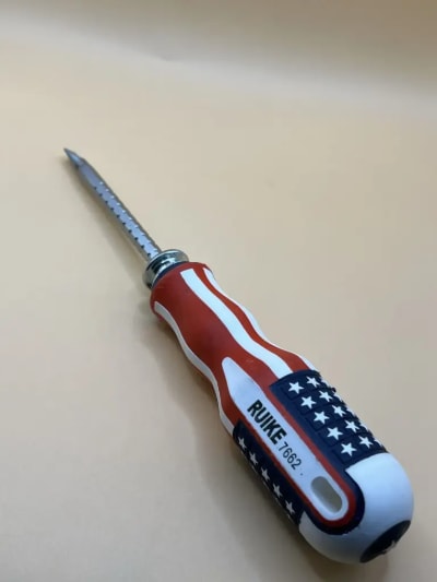 Double headed USA coloured screwdriver