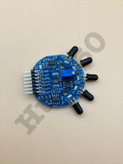 Five way flame sensor