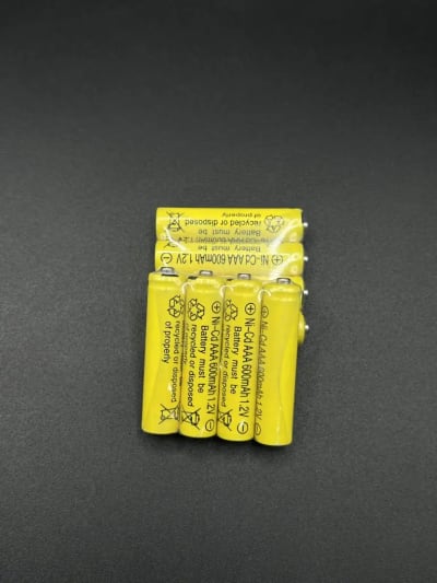 Ni-Cd AAA 600mAh 1.2V rechargeable battery