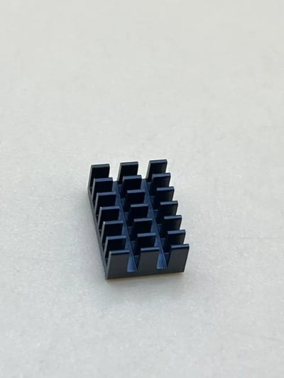 Rapsberry pi anodized black heat sink