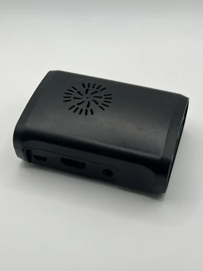 Raspberry pi injection-moulded  casing black