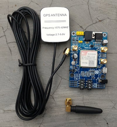 Sim808 + GPS ANTENNA + GPRS ANTENNA