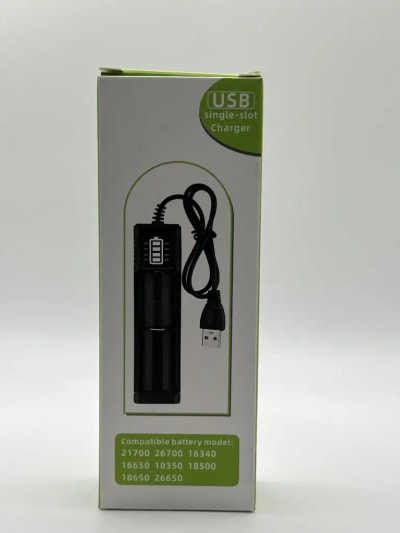 USB Single-Slot Lithium Battery Charger