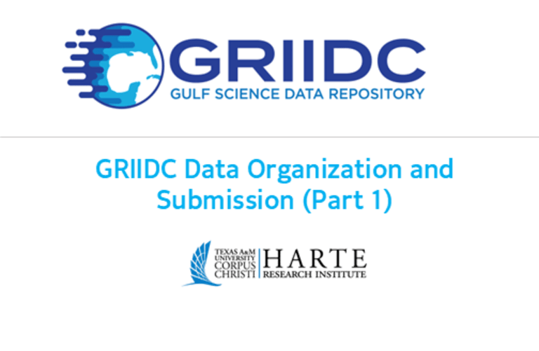 GRIIDC Data Organization and Submission (Part 1) Image