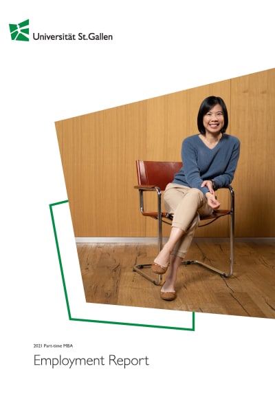 Part-time MBA Employment Report Cover