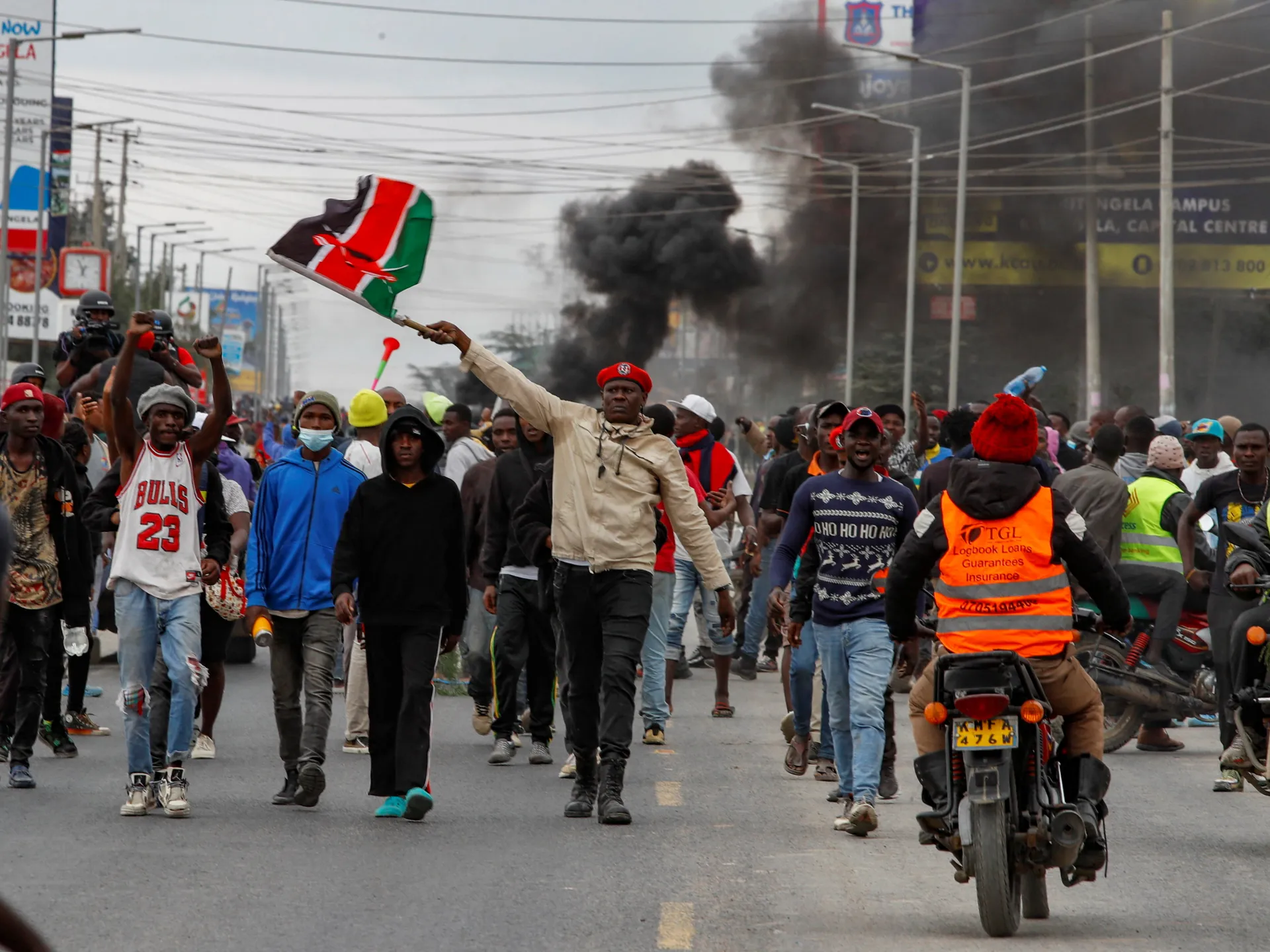 Kenyan Youth Stage Protests in Nairobi over Rising Fuel Prices