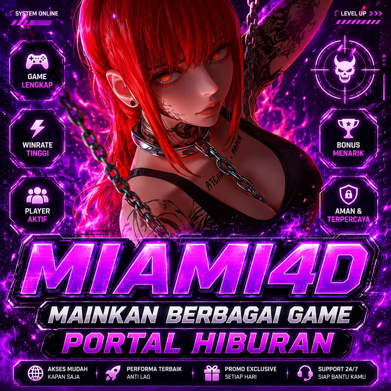 Mainkan Berbagai Game di MIAMI4D Portal Hiburan Dalam Jaringan No. 1