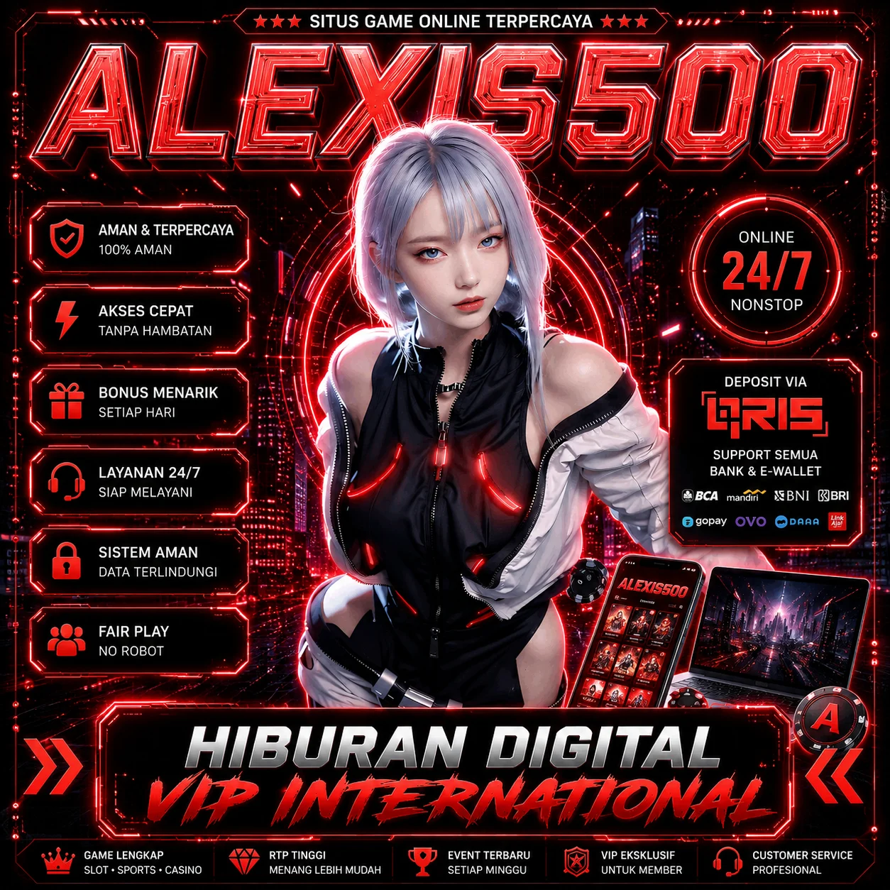 ALEXIS500 : Akses Eksklusif Hiburan Digital VIP Kelas International