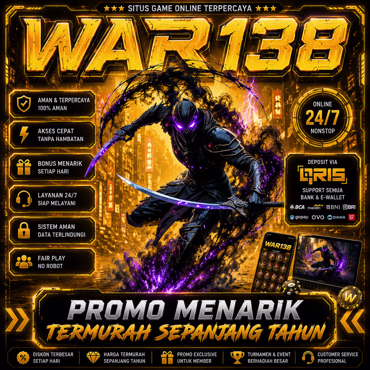 Dapatkan Promo Menarik di WAR138, Portal Top-Up Games Mobile Termurah Sepanjang 2026!