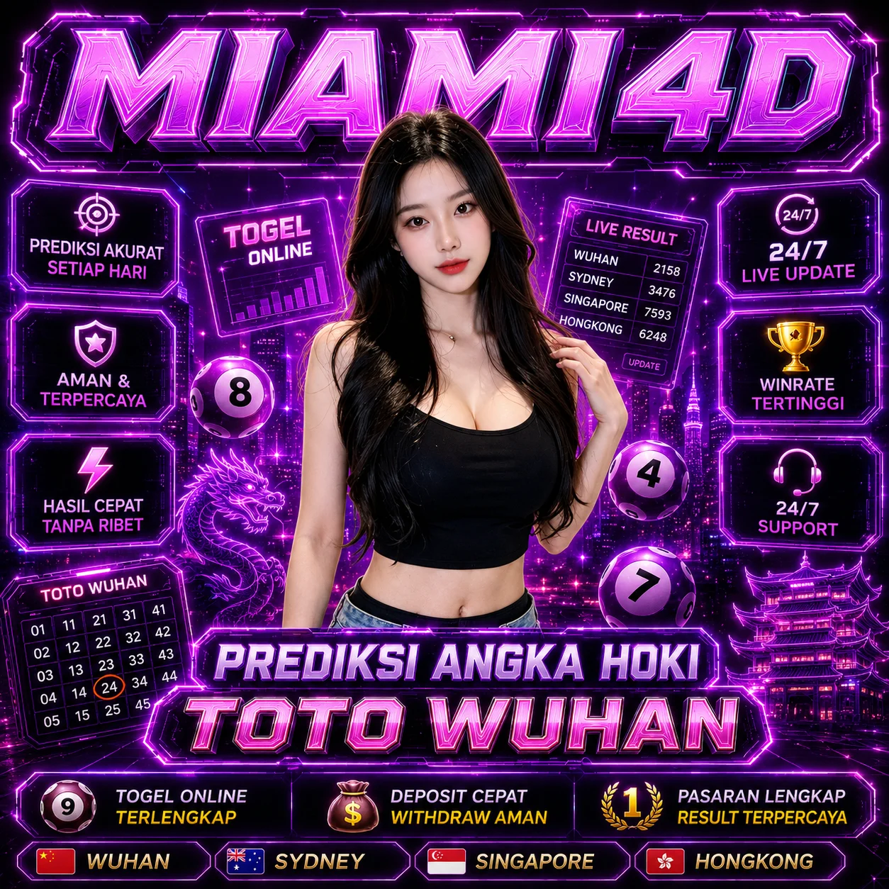 MIAMI4D Agen Togel Terpercaya 2026 | Cek Prediksi Angka Hoki Toto Wuhan!
